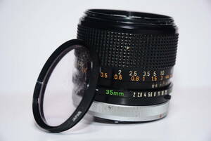 【外観特上級】CANON LENS FD 35mm F2　#s7444-1