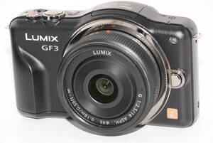 【外観特上級】パナソニック LUMIX GF3 レンズキット エスプリブラック DMC-GF3C-K　#s6014