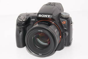 【外観特上級】SONY α55 / SONY 50mm F1.4 (SAL50F14)　#s7245