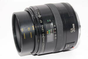 【外観特上級】Canon 単焦点マクロレンズ EF50mm F2.5 コンパクトマクロ フルサイズ対応　#h10773