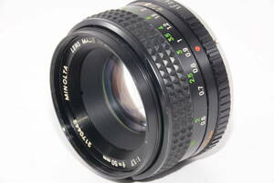 【外観特上級】ミノルタ MINOLTA MC ROKKOR-PF 1:1.7 f=50mm　#u1303