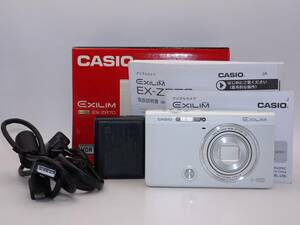 【外観特上級】CASIO デジタルカメラ EXILIM EX-ZR70WE ホワイト