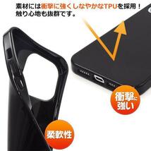 アイフォン 14プロマックスiPhone 14 Pro Max ソフトブラックケース_画像2