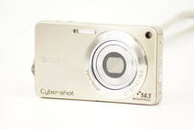 ■ 美品 ■ ソニー SONY Cyber-shot DSC-W350 シャンパンゴールドボディ コンパクトデジタルカメラ バッテリー付き 0789 _画像4