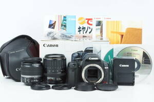 ■美品 ■ キャノン CANON EOS KISS X3 ズームレンズ２本 充電器 ケース 元箱等付属品多数 2850