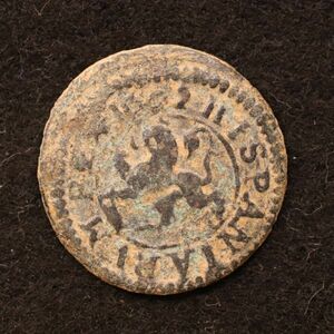 スペイン フェリペ3世時代 マラベディ銅貨（1602）[E4068]コイン