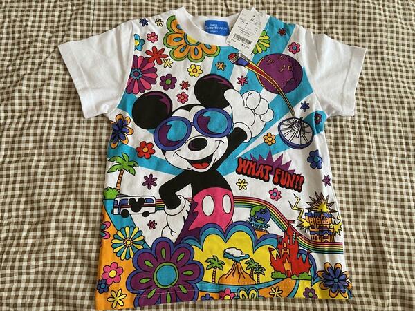 新品　ディズニー Disney Tシャツ WHAT FUN ミッキー１００
