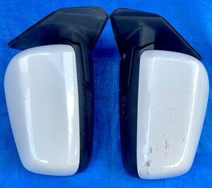  Mitsubishi Galant Fortis CY4A door mirror left right set white 