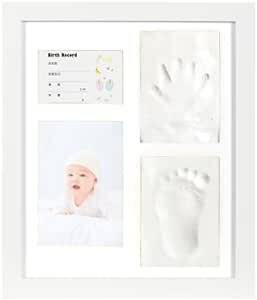 kennethan ベビーフレーム 手形 足形 フォトフレーム 置き掛け兼用 無毒で安全 赤ちゃん 出産祝い 内祝い ベビー記念品