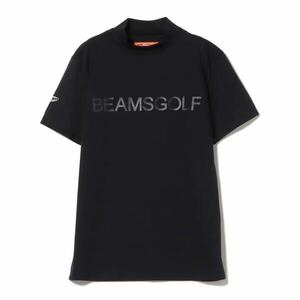 ★ビームスゴルフ★BEAMS★半袖 モックネック シャツ★ハイネック★L★中古※レターパックプラス発送可★ ORANGE LABEL クリアロゴ 美品