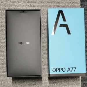 中古 OPPO A77 ブラック SIMフリー