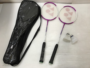 P/YONEX/ヨネックス/バドミントンラケット/2本セット/シャトル2個付き/汚れ有り/P5.7-20森