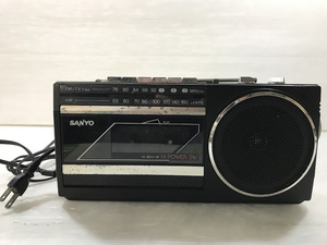 ./SANYO/ radio-cassette /MR-A5(K)/ cassette deck / Showa Retro / antique / radio / operation verification ending /.3.21-198 after 