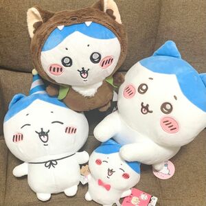 ちいかわ ハチワレ スフィンクス ハピバ Boo! BIG ラッコと一緒 ぬいぐるみ 4点セット