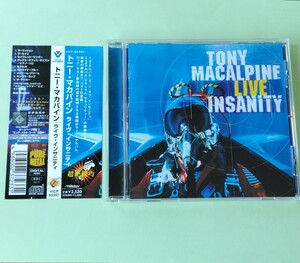 【国内盤、オビ付き】Tony MacAlpine　トニー・マカパイン　Live Insanity