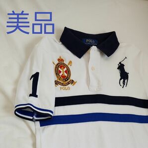 美品　ラルフローレン ポロシャツ　ボーイズ　S　8 140　Polo Ralph Lauren