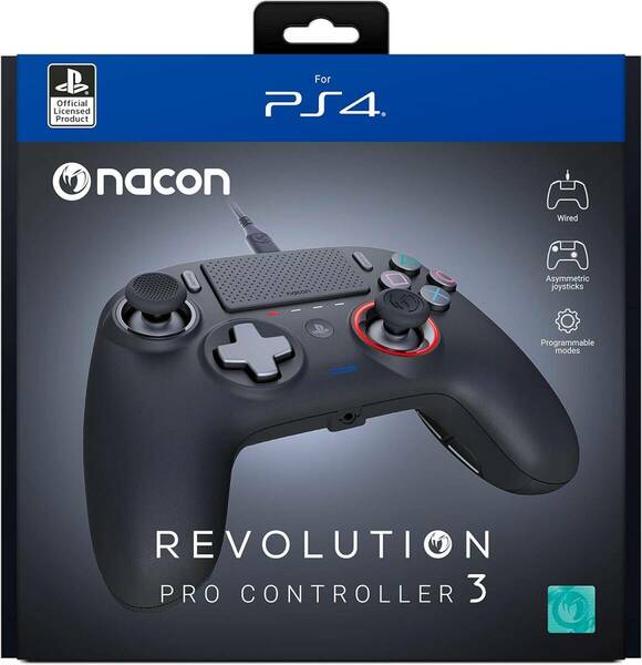【新品未開封・送料無料】Nacon Revolution Pro Controller 3 ナコン レボリューション プロ コントローラー V3 PS4/PC