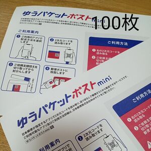 ゆうパケットポストmini 専用封筒　100枚