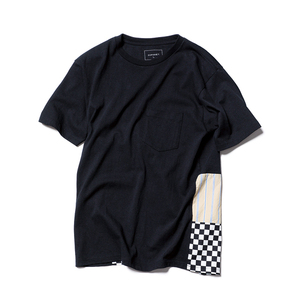 【SOPHNET. ソフネット】胸ポケット付TシャツM 日本製 「BACK PANELED TEE」 高級 限定 人気アイテム