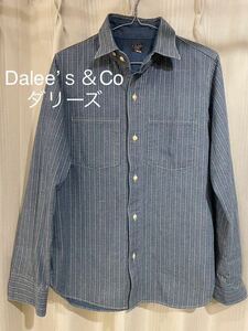 Dalee’ｓ＆Co ダリーズ 「Finer」 20s Wabash shirt ウォバッシュ ボタン シャツ サイズ16.5 デラックスウェア ワークシャツ ミリタリー