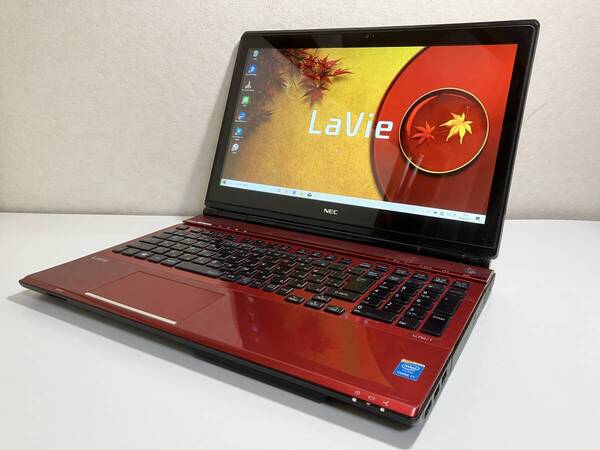 【爆速新SSD512GB☆メモリ16GB☆高解像度タッチパネル♪】☆NEC LL750/T (赤)☆最強 Core i7-4710MQ☆カメラ/Blu-ray/USB3.0☆