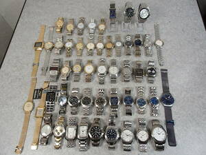 メンズブランド腕時計 大量50点 セット まとめ SEIKO/CITIZEN/CASIO/E.ARMANI/Nivada/MORELLATO/TRUSSARDI/TECHNOS/LANCEL 他 インボイス可