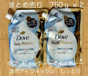 〜新品・未使用〜 ダヴ　ビューティーモイスチャー　泡ボディウォッシュ　しっとり　詰替用　750g