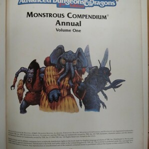 TRPG AD&D 2版 英語版 MONSTROUS COMPENDIUM ANNUAL Volume Oneの画像3