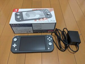 Nintendo Switch Lite グレー 初期化済 ACアダプター有り 箱あり