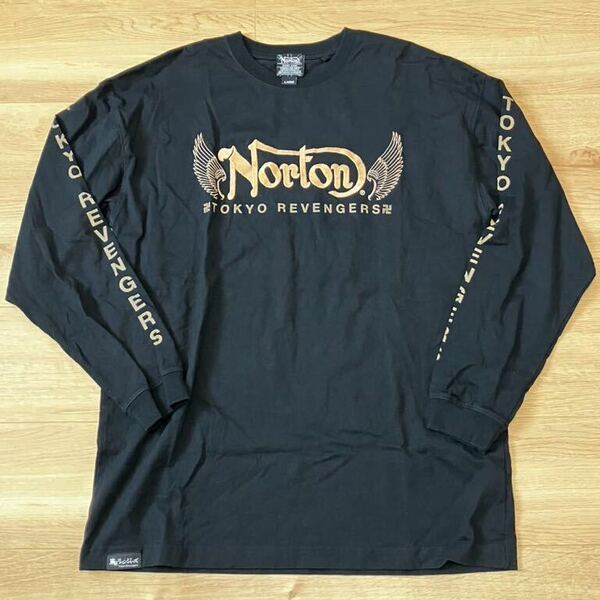 Norton （ノートン）東京リベンジャーズコラボ長袖Tシャツ　ロンt Lサイズ 未着品