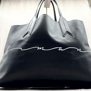 ■極美品/大容量■EMPORIO ARMANI エンポリオアルマーニ トートバッグ メンズ ビジネス ショルダー A4 ブラック