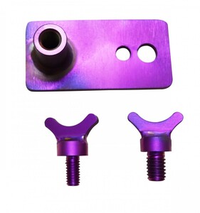 64 titanium anchor piton fixation .+1/2 -inch ..+3/8 -inch ..3 point set purple color . ultimate acid .KOTEI-01-02-03set