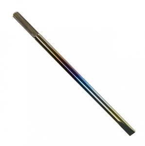 64 titanium piton . ultimate acid . rod ..φ13mm total length 30cm. wave stop *yaen* blue thing 