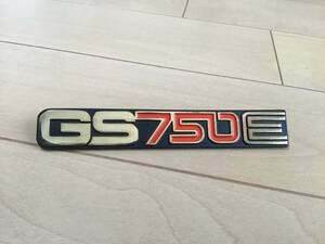 スズキ GS750E サイドカバーエンブレム 社外リプロ品 GS750
