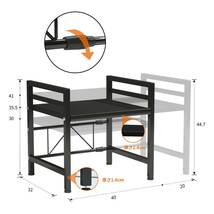 耐荷重70kgの頑強な電子レンジラック レンジ台 棚板高さ調節可_画像8