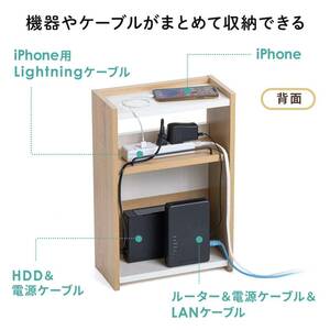 ◎ケーブルボックス 木製 ケーブル ルーター 収納ボックス