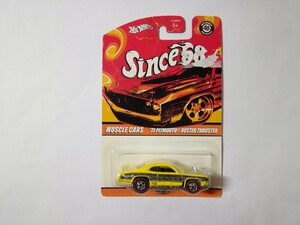 【 ホットウィール 】　 '72 プリムス ダスター スラスター　　　Hot Wheels Since 68　PLYMOUTH DUSTER 　マッスルカー　レッドライン *