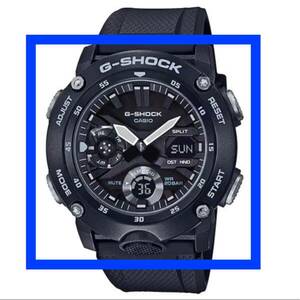 カシオ]CASIO G-SHOCK Gショック ジーショック アナデジ ブラック カーボン／樹脂 20気圧防水 GA-2000