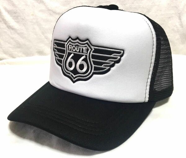 Route66 パッチトラッカーキャップ　アメカジ 新品　メッシュキャップ 