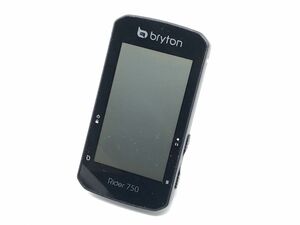 [Bryton] brighton rider750 GPS cycle computer rhinoceros navy blue GPS Smart dual sensor attaching [. side flat shop ]