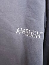 AMBUSH アンブッシュ スエット トレーナー メンズL ロゴ刺繍 オーバーサイズ BMBA006S21FLE001_画像4