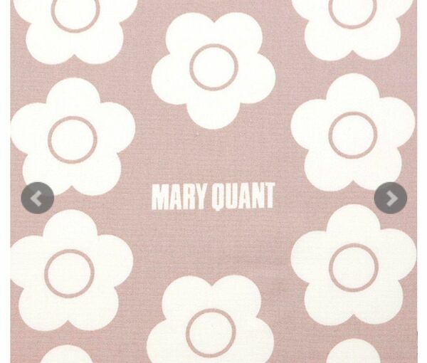 マリークワント　MARY QUANT　花　生地　オックス　ピンク　110×50　大きな花