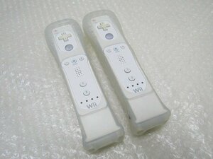 PK17239S★任天堂★Wiiリモコン モーションプラス ジャケット付 2個セット★動作品★