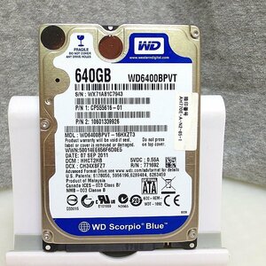 HD4657★WesternDigital★2.5インチHDD★640GB★WD6400BPVT★即決！