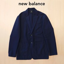 NEW BALANCE ジャケット THE CITY 紺 ストレッチ ネイビー ニューバランス ザシティー サイズM 2404_画像1