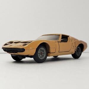 当時物 Mebe toys ランボルギーニ ミウラ P400 イタリア製 イタリア車 Lamborghini メーベ ミニカー オレンジ A-20 ギミック 1円〜 051515