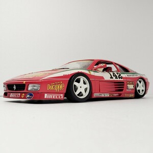 1/18 フェラーリ F 348 チーム平松　142番　レースカー　ferrari スーパーカー　改造品　ローダウン 欠品　ジャンク品　1円〜　051005