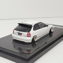 深リム 箱付き 1/64 ホビージャパン ホンダ　シビック　タイプR EK civic honda ローダウン　改造品 固定　走り屋 環状族 JDM 1円〜 051416_画像2