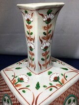 ☆希少　珍品☆　四角陶器　花瓶　壺　珍しい形　一輪挿し　器　道具　高さ30.5ｃｍ　　深さ28.5ｃｍ　重量3.6ｋｇ　高台10.5ｃｍ_画像4