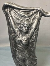 白銅製　女神　オブジェ　置物　彫刻　銅像　女性像　彫像　女神像　ブロンズ像　立像　高さ32.5ｃｍ　重量1.95ｋｇ　（3287）_画像2